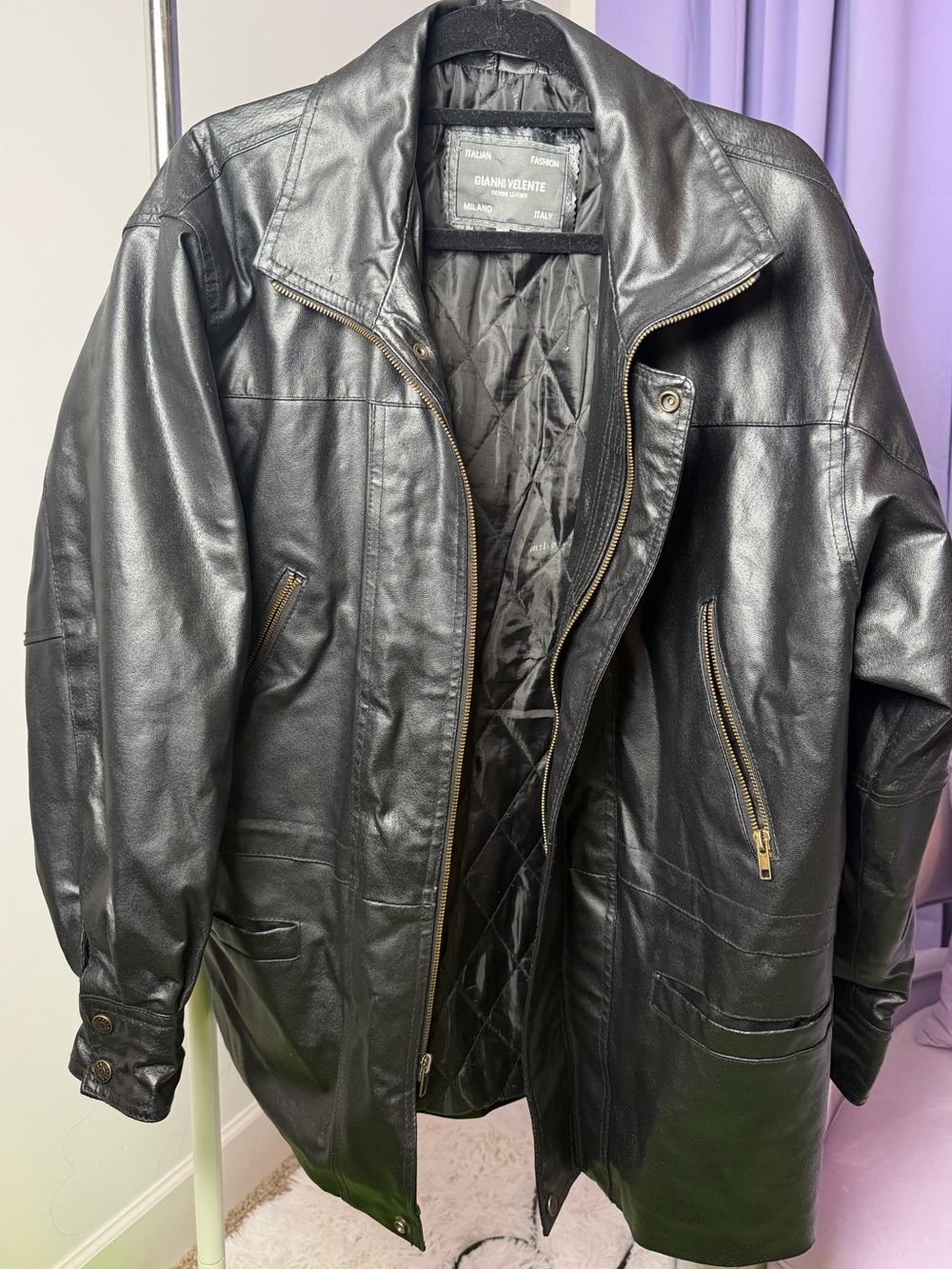 Men’s Black Leather Jacket